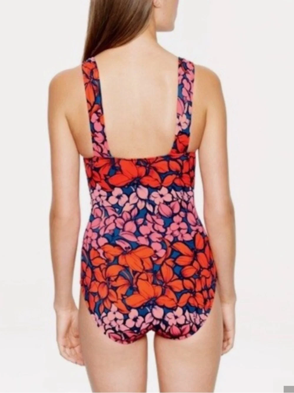 J. Crew Floral One Piece Swimsuit EUC Size 8